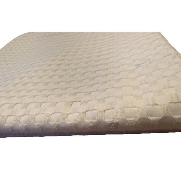 Haven OEKO-Tex Waffle Weave Shower Curtain Cotton Blend Harbor Mist Gray Green - Picture 5 of 7